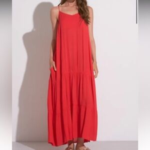 Vibrant Halter Maxi Sundress for Resort Wear